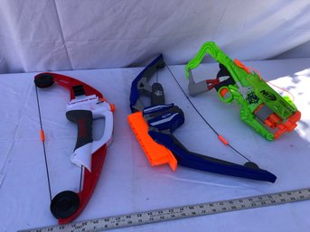 3 Nerf Type Bows, Untested