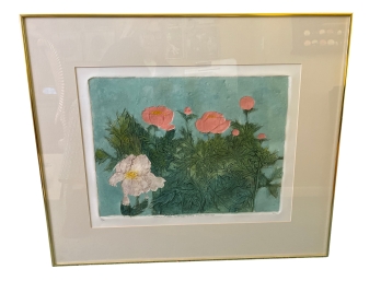Beautiful Limited Edition Peony Print - Signed/dated