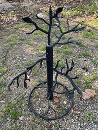 Very Heavy Wrought Iron Accessory Stand