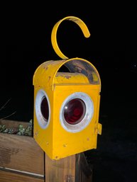 Vintage DODO BAT Yellow Railroad Kerosene Lantern