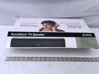 Zvox, Accu Voice, TV, Speaker, Inbox, Untested