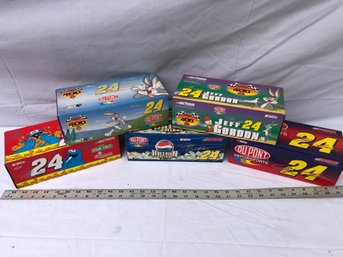 5 Collectible, NASCAR Cars, Cars In Boxes, Boxes Have Wear, See Pics