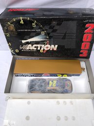 Jeff Gordon NASCAR, Collectible, Crew, Cab, And Trailer. Box Has Wear.   Outside A Box In Poor Condition, Insi