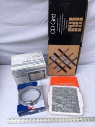 Hot And Cold Marble, Trivet, Wide Slot, Toaster, Towel, Ring, CD Grid