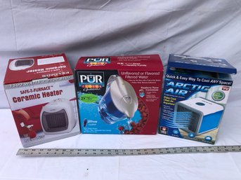 Ceramic Heater, Water Filtration, Arctic Air, With Boxes