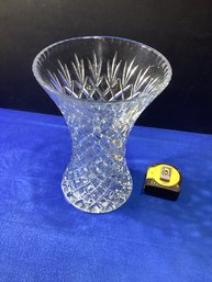 Large Crystal Or Cutlass Vintage Vase, Great Shape