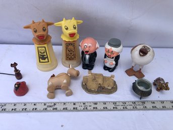 Various Lots Of Items, Some Vintage Salt And Pepper, Whirly Creamers, See Pics