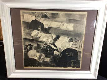 Well  Listed Artist, (John Copley,) Pencil Signed  Stone Lithograph