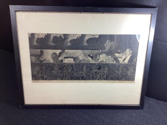 (John Copley) Pencil Signed Stone Lithograph Well Listed Artist, Great Shape.