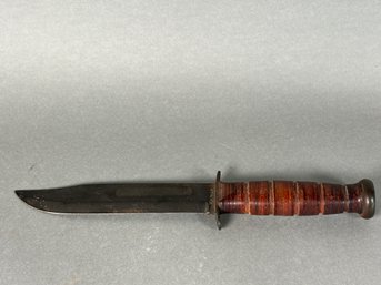 Antique 'USN KA-Bar' Knife With Beautiful Wooden Handle
