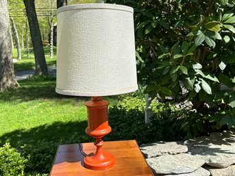 Tall Vintage Wooden Lamp