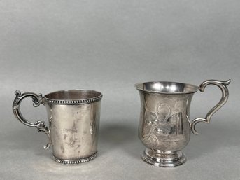 Two Vintage Silver Cups