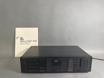Nakamichi BX 100 Cassette Deck With Manual