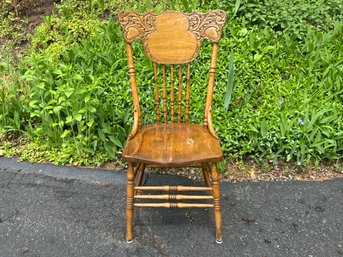 Antique Victorian Spindle Tall Back Chair
