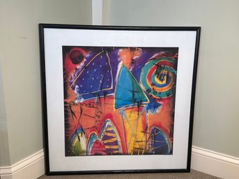 A Colorful Abstract Framed Print