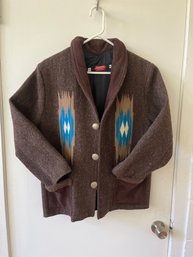 Mens Jacket, Centinela Traditional Arts By Rio Grande Textiles, Chimayo New Mexico USA, Size 38