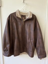 Wilson Leather Coat, Mens Large