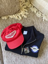 Aston Martin Feltham Club, Red Baseball Hat  & Lapel Pin