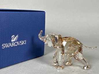 Swarovski Crystal 'Young Elephant' With Original Box