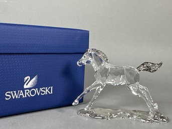 Swarovski Crystal Foal With Original Box