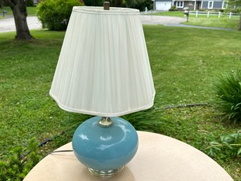 Vintage Teal Ceramic Table Lamp
