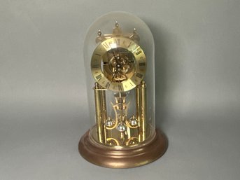 Vintage Elgin S. Haller Anniversary Jewel Glass Dome Clock