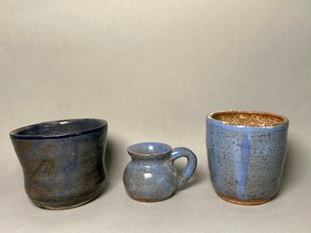 Beautiful Signed Handmade Pottery Pieces With Glaze Finish