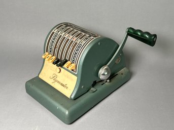 Vintage Paymaster Check Writer Machine