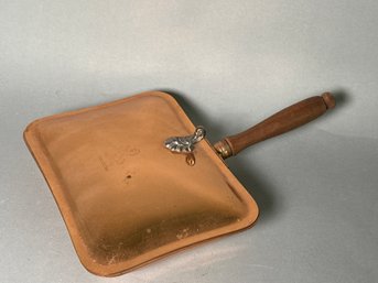 Vintage Copper Silent Butler With Wood Handle