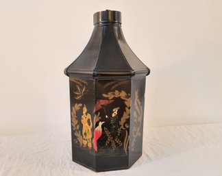 Chinoiserie Canister / Vase