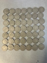 Lot Of 49 1907 Buffalo Head Nickels