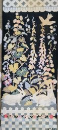Claire Murray Hand Hooked Cotton Folk Art Rug With Floral Bunny Pattern (61.5' X 24')