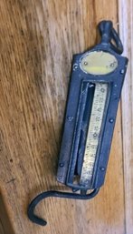 Antique Iron Clad Chatillon Hanging 200 Pound Scale