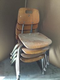 Set Of 4 Vintage Brunswick Kindergarten Chairs