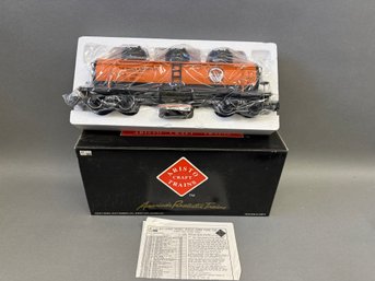 NIB Aristo Craft Trains Triple Dome Tank Car The White & Bagley Co Train, Art-41610