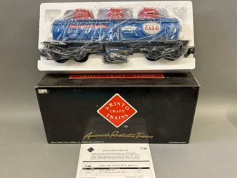 NIB Artisto Craft Trains Triple Dome Tank Car Esso Train, Art-41607