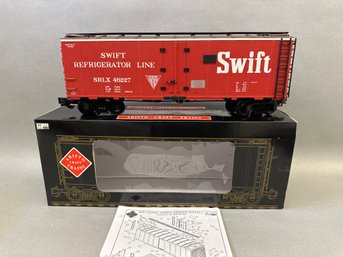 NIB Artisto Craft Trains Reefer Car Swift Lines Train, Art-46227