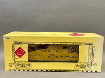 NIB Aristo Craft Trains Reefer Car Blatz Beer Old Heidelberg Train, Art-46206