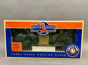 NIB Lionel Trains Christmas Box Car, 8-87017