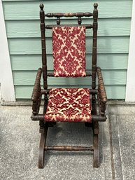 Antique Childs Rocker With Soring Mechanism