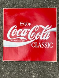 Rare Lot Of 1980s Coca Cola Classic Freezer Cooler Advertising Stickers 12 X 12