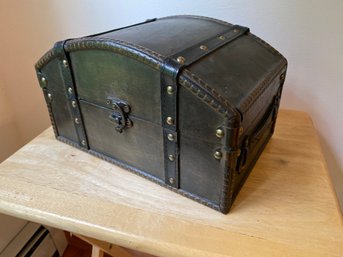 Small Treasure Chest Wood 12x7x8 With Latch