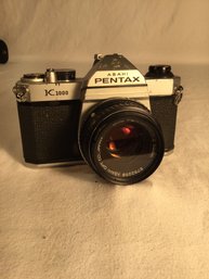 Pentax Asahi K1000 SLR  35mm Canera With 50mm Lens