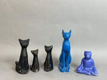 Cat Decor Including Signed Venice Clay