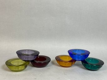 Pretty Colorful Glass Votives