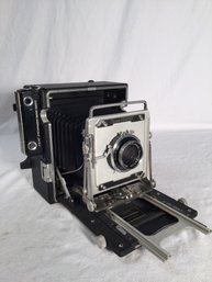 Graflex Crown Graphic 4 X 5 Large Format Camera With 4 Film Holders