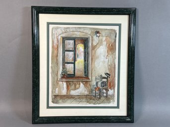 Guillermo Alio Watercolor Print, Argentina Circa 1991