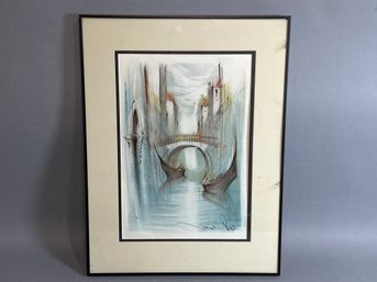 Beautiful Venetian Scene Framed Art