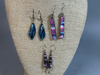 Pretty Earrings With Complimentary Colors