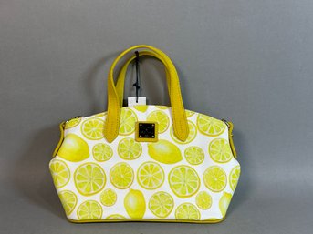 Genuine Dooney & Burke Ruby Bag With Lemon Design